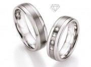 Snubní prstýnky DTS0602P s diamanty