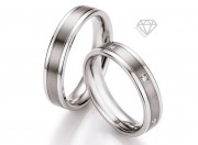 Snubní prstýnky DTS0607P s diamanty