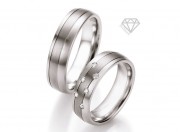Snubní prstýnky DTS0604P s diamanty