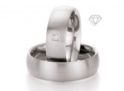 Snubní prstýnky DTR0711P s diamantem