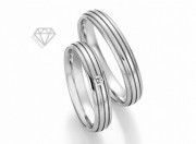 Snubní prstýnky DSE2215P s diamanty